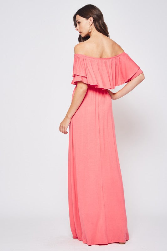 Casual Stroll Maxi Dress - Coral | Sweet Southern Shore Casual Stroll Maxi Dress - Coral | Sweet Southern Shore