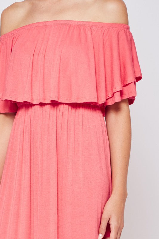 Casual Stroll Maxi Dress - Coral | Sweet Southern Shore Casual Stroll Maxi Dress - Coral | Sweet Southern Shore