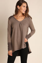 Hello There Sweater Top - Mocha