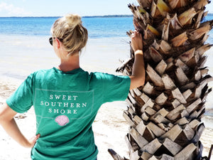 Sweet Southern Shore Collection Pocket Tee | Short Sleeve | Sea Green