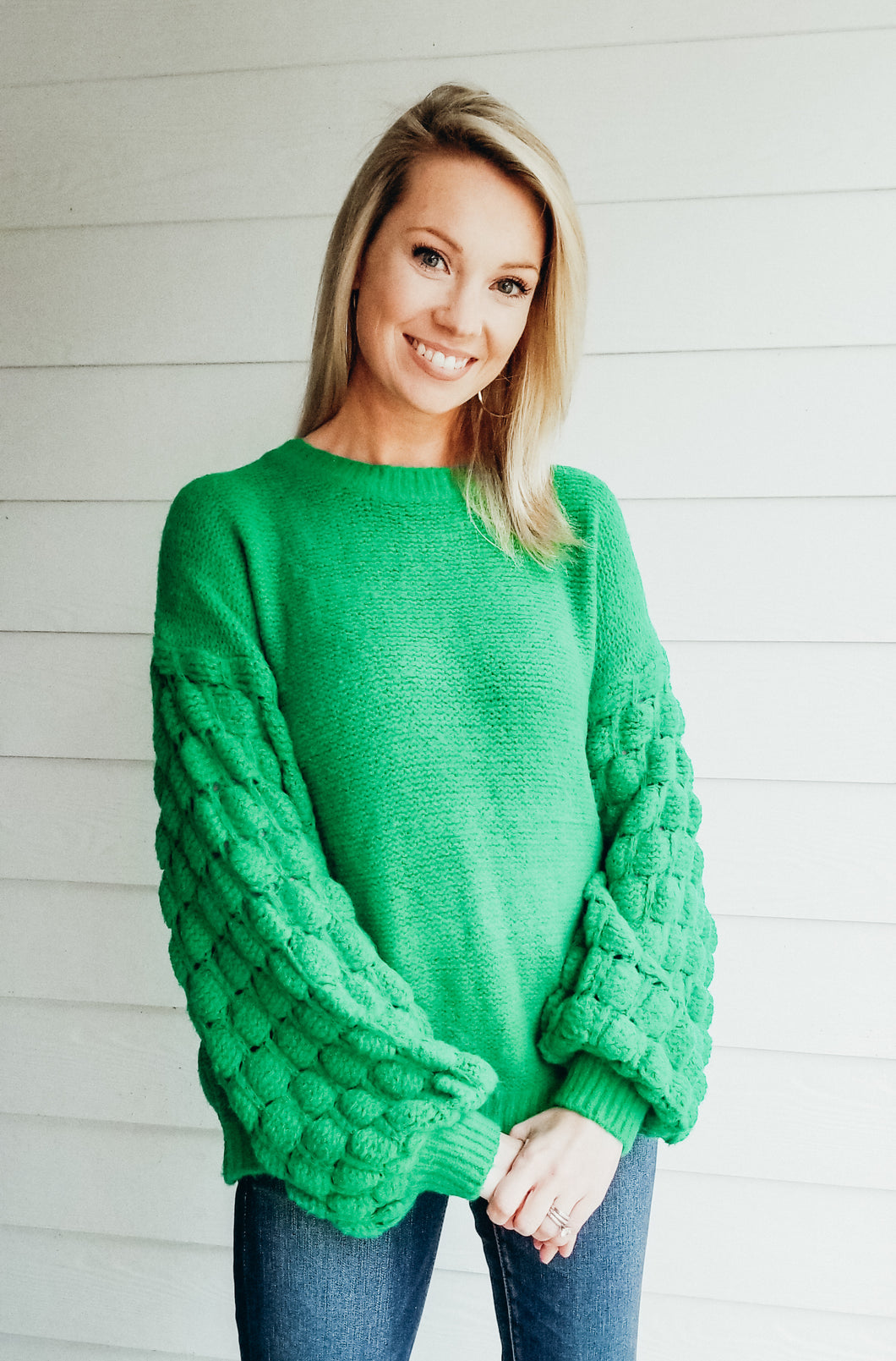 Good To Me Sweater - Emerald Green