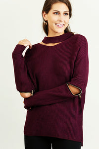 Warming Up To You Sweater - Mulberry
