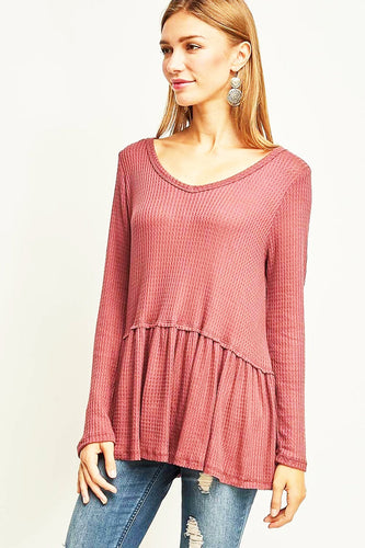 Echos In Your Heart Top - Red Bean