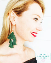 Something To Talk About Earrings - Hunter Green