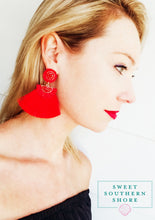 Never Overlooked Earrings -Red Hot