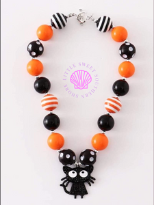 Halloween Cat Bubble Necklaces