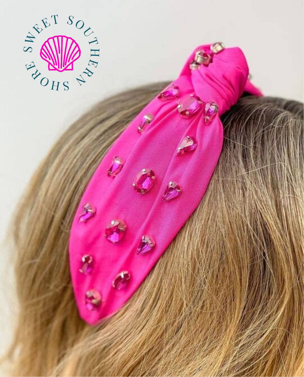 Fuchsia Jewel Topknot Headband
