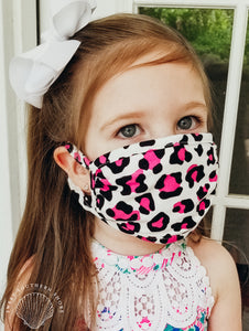 Pink Leopard Youth - Washable & Reusable