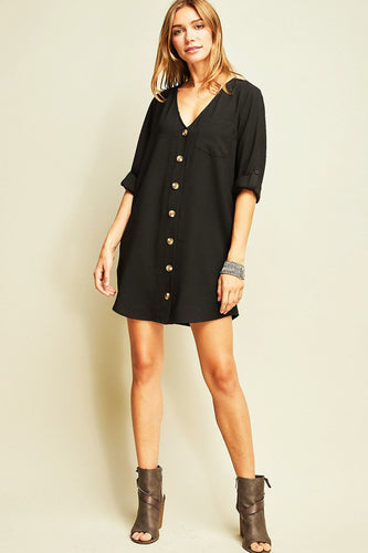 Tell You My Secrets Dress - Black