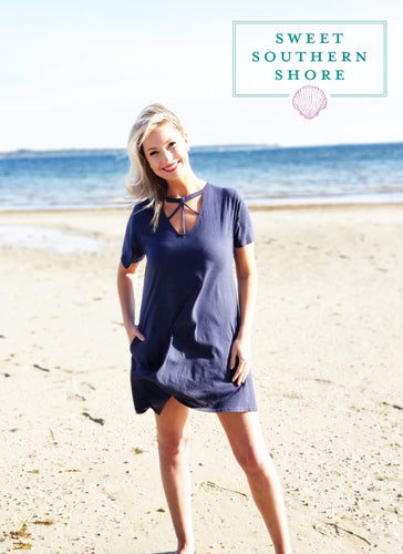 Make It Easy Pocket Dress - Navy