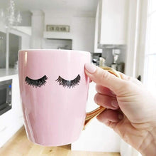 Pink Eyelashes Mug -16oz