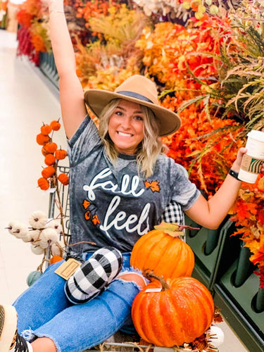 Fall Feels - Acid Wash Tee