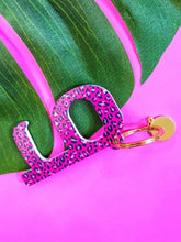 Touchless Keyring - Pink Leopard