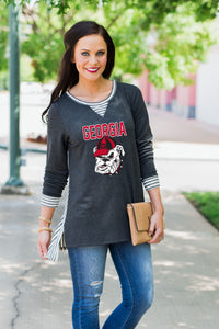 Time To Tailgate | Game Day Oversized Tunic Top - Georgia