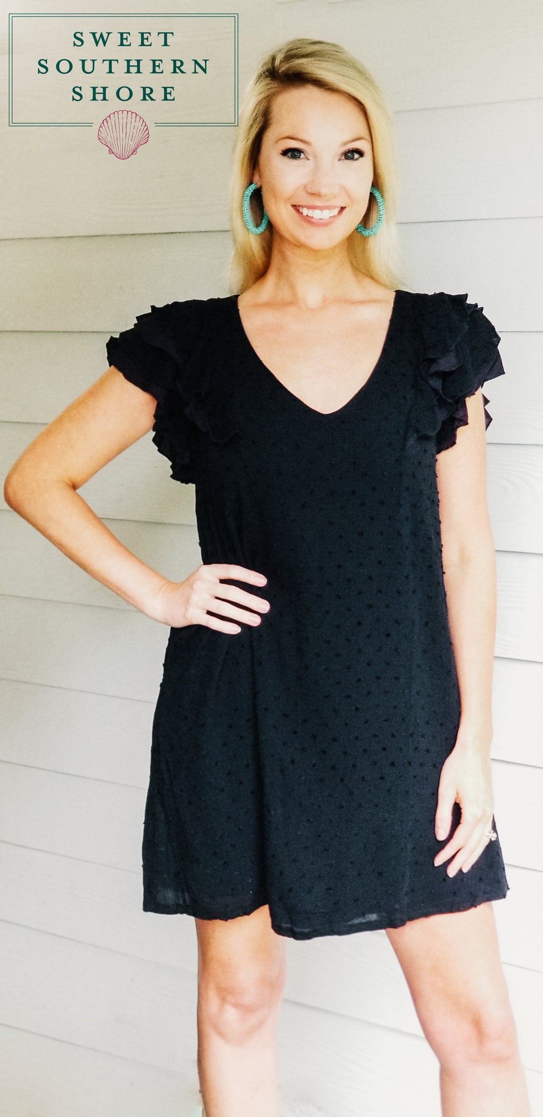 A Little Flirty Dress - Black