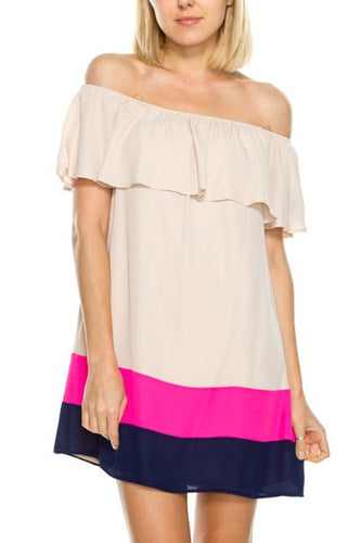 Sway Me Color Block Dress
