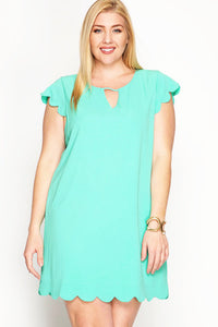 Spring Is In The Air Shift Dress - Soft Jade