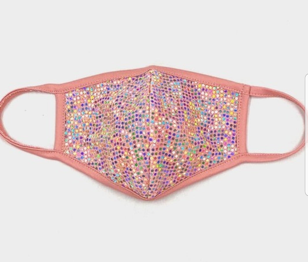 Glitter Sequin - Adult Peachy Pink