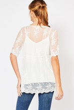 Lovely In Lace Top - White