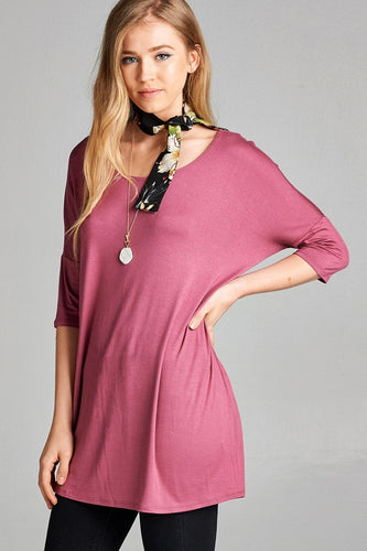 Pull Me Closer Top - Mauve