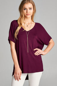 Ready- Set- Go! Top- Plum