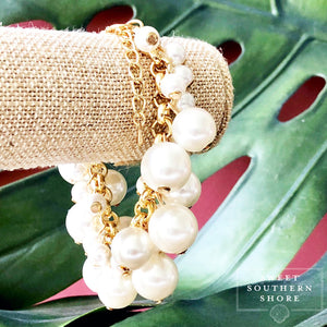 The Ava Pearl Bracelet - Gold