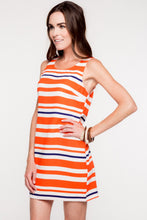 While You Can Striped Dress - Coral & Navy