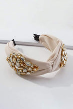 Knotted Spring Rhinestone Cluster Headband