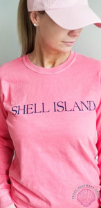Shell Island Tee - Long Sleeve Watermelon