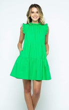 Kelly Green Ruffle Dress
