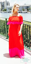 Waterside Sway Color Block Maxi Dress